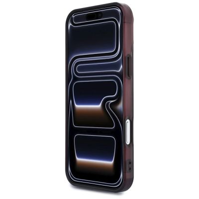 5. Mercedes AMG IML Transparent Bicolor Block MagSafe Hülle für iPhone 18 Pro Max / 17 Pro Max - Schwarz und Burgunderrot
