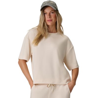 Damen-T-Shirt 4F F3489 cremefarben 4FWAW26TTSHF3489 12S