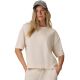 Damen-T-Shirt 4F F3489 cremefarben 4FWAW26TTSHF3489 12S