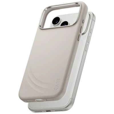 2. CARE by PanzerGlass FLOW MagSafe Hülle für iPhone 17 Pro Max – Beige