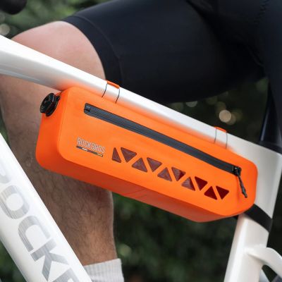 2. Rockbros AS-140 ROAD TO SKY wasserdichte Rahmentasche 1,7 l - orange