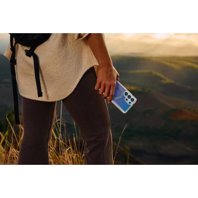 8. UAG Plyo Pro - Schutzhülle für Samsung Galaxy S25 Ultra 5G mit integriertem Magnetmodul (lila/pinker Farbverlauf)