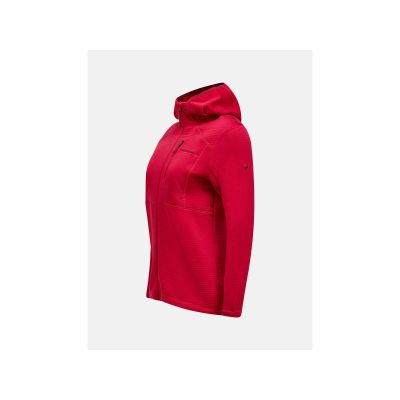 2. PEAK PERFORMANCE W Trail Polartec Zip Hood Burgundy