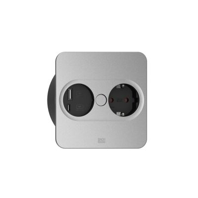 Bachmann 946.105 Steckdose Typ F + USB A + USB C Edelstahl