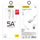 3. Dudao Kabel USB / USB Typ C 5A Kabel 2m weiß (L2T 2m weiß)