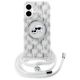 2. Karl Lagerfeld IML Crossbody Monogram Karl & Choupette Head MagSafe-Hülle für iPhone 16 – transparent