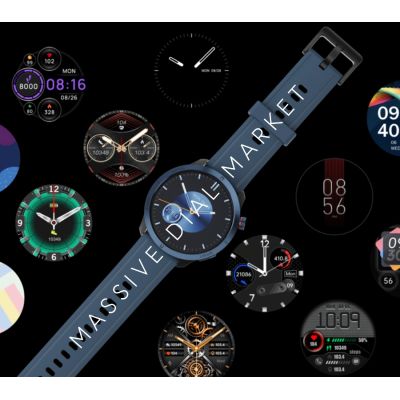 9. RUBICON RNCF14 Schwarze SMARUB250 Herren-Smartwatch