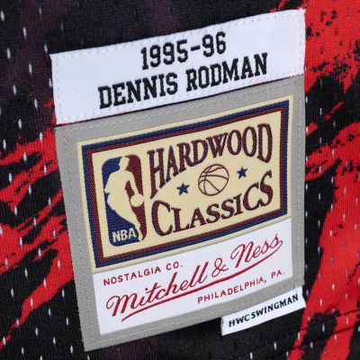 4. Mitchell & Ness Marble NBA Swingman Dennis Rodman Chicago Bulls Trikot