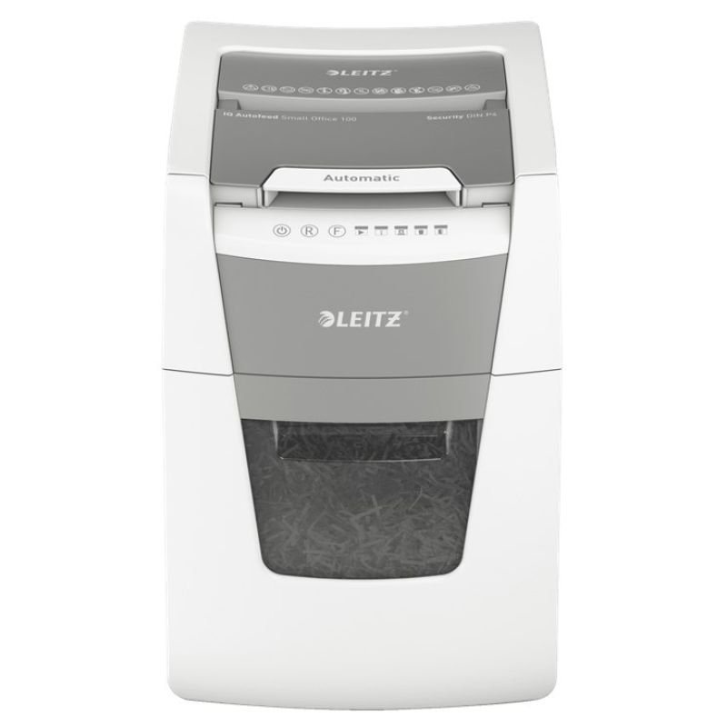 2. Leitz IQ AutoFeed 100 Aktenvernichter, P4, 100 Blatt, 34 l Behälter