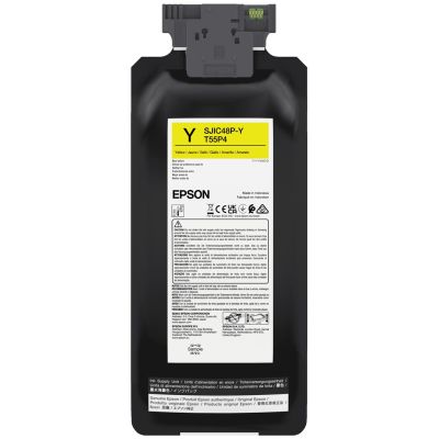4. Epson SJIC48P-Y Tintenpatrone, 1 Stück, Original Gelb
