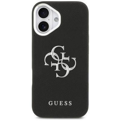 3. Guess Grained Big 4G Classic Logo Hülle für iPhone 17 - Schwarz