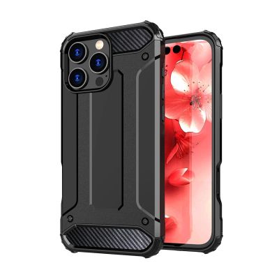 2. Hybrid Armor Panzerhülle für iPhone 16 Pro – Schwarz