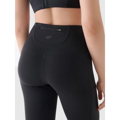 8. 4F Lauf-Leggings mit hoher Taille für Damen 4FWAW24TFTIF267-22S