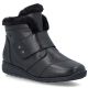 7. Rieker 47268-00 Wasserdichte Leder-Ankle-Boots für Damen, Schwarz