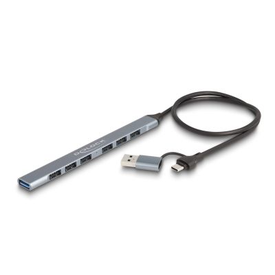 5. DeLOCK 64273 Hubs und USB 3.2 Gen 1 (3.1 Gen 1) Typ-C 5000 Mbit/s Grau