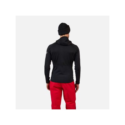 3. ROSSIGNOL BLACKSIDE MIX FZH FLEECE Herren-Sweatshirt schwarz