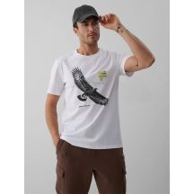 Herren-T-Shirt mit Aufdruck, regulär, Größe 4F 4FKAW26TTSHM4499-10S
