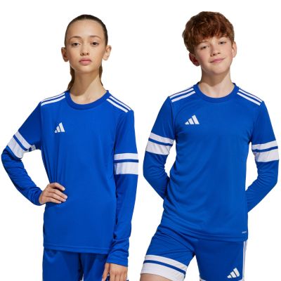 10. adidas Squadra 25 Langarm-T-Shirt für Kinder, Blau JJ0046