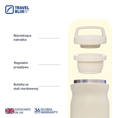 5. TRAVEL BLUE THERMOSFLASCHE CREMEFARBEN