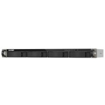 Qnap TS-433eU, 1U-Rack, 4x 2,5"/3,5" SATA, ARM Cortex-A55 2,0 GHz 4C, 4 GB RAM, 2x 2,5-GbE-Anschlüsse, 2x USB 3.2, 60-W-Netzteil