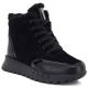 Damen-Lederstiefeletten mit Plateausohle, schwarz Jezzi 26BT17-488