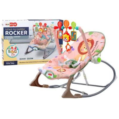 2-in-1-Babywippe mit Vibration und Sound – Löwe 17673