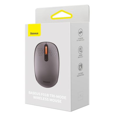 9. Baseus F01B 2,4-GHz-Funkmaus + Bluetooth 3.0 + 5.0 – Grau