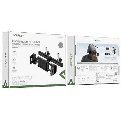 5. Acefast Autokopfstützenhalterung für Handy und Tablet (135-230mm Breite) schwarz (D8 schwarz)