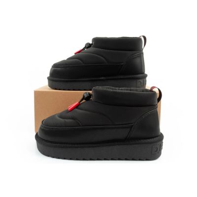 10. D.Franklin Damen Schneestiefel Winter Modische Isolierte Stiefeletten Schwarz