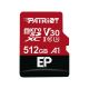 Patriot Memory EP Pro PEF512GEP31MCX Speicherkarte mit Adapter (512 GB; Klasse 10, Klasse A1, Klasse U3, V30; Adapter, Speicherkarte)