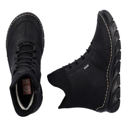 50. Gefütterte schwarze Damen-Ankle-Boots Rieker 55069-00