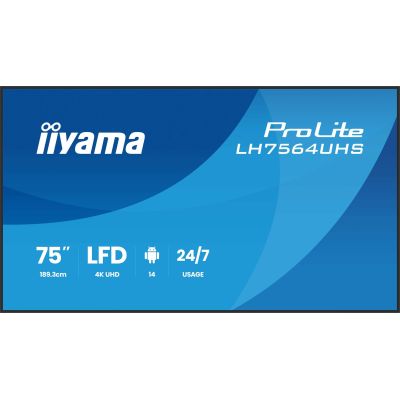 2. Flachbildfernseher iiyama LH7564UHS-B1AG 75 Zoll LCD UHD - 190,5 cm