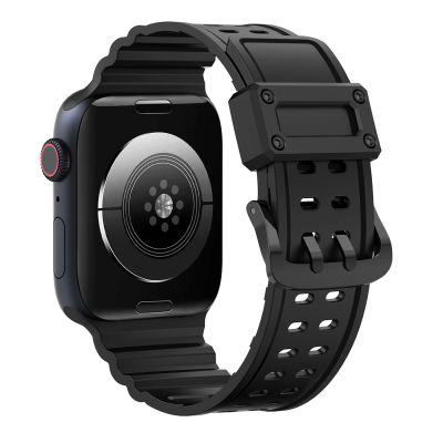 4. Strap Triple Protection für Apple Watch 38 / 40 / 41 mm Armband - schwarz