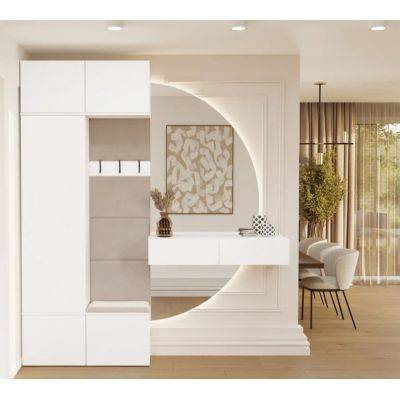 3. Garderobe HAGA II 1SZ1W Weiß