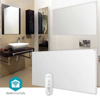 8. Nedis HTIP700WTW Innenraumheizgerät Weiß 700W Infrarot-Elektroheizung