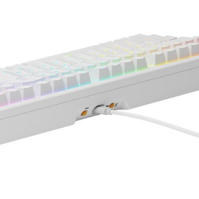 6. Glorious Gaming GMMK 3 HE 100% vorgefertigte USB-Tastatur QWERTY US-Englisch Weiß