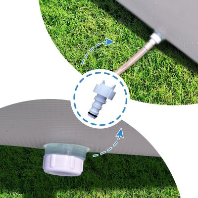 13. Rechteckiger Rahmenpool mit leistungsstarker Filterpumpe 300 x 207 x 66 cm 17771EU