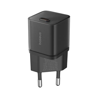 2. Baseus GaN5S 30W EU USB-C Wandladegerät – Schwarz