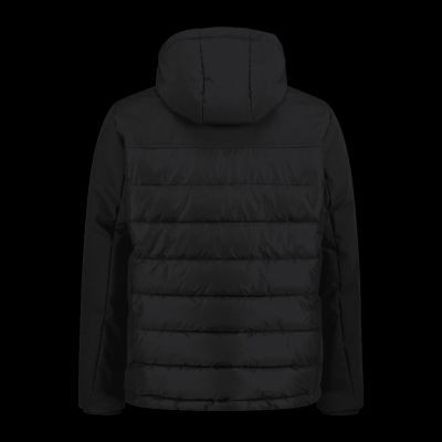 5. CMP Herren Winterjacke mit Kapuze, Sport, isoliert, schwarz (34K0147/U901)