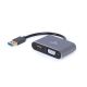 4. I/O-Adapter USB3 auf HDMI/VGA/Grau A-USB3-HDMIVGA-01 GEMBIRD