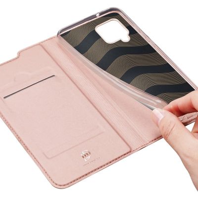 9. DUX DUCIS Skin Pro booktype case schutzhülle aufklappbare hülle für Samsung Galaxy A42 5G rosa