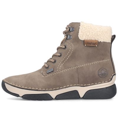 3. Gefütterte Damen-Lederboots im Trekking-Stil, braun, Rieker 45925-25