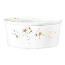 SELTMANN LIBERTY GOLDEN STARS Schale mit Deckel 21x9 cm