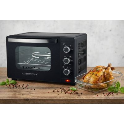 9. ESPERANZA Mini-Backofen mit Umluft und Bratfunktion Napoli 1600W 25L EKO006N