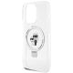 6. Karl Lagerfeld Ring Stand Karl&Choupette MagSafe Hülle für iPhone 13 Pro Max – weiß