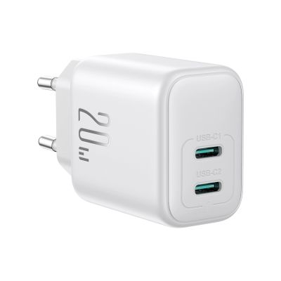 2. Joyroom JR-TCF12 Netzladegerät 2x USB-C 20W PD / QC 3.0 - Weiß
