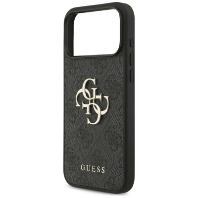 6. Guess 4G Big Logo Hülle für iPhone 17 Pro Max / 18 Pro Max – Schwarz