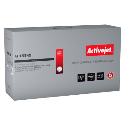 Activejet ATH-53NX Toner (ersetzt HP 53X Q7553X, Canon CRG-715H; Supreme; 7900 Seiten; schwarz)