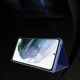 3. Clear View Case für Samsung S24 Ultra mit Klappe – blau