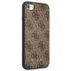 4. Guess 4G Metal Gold Logo Case für iPhone SE 2022 / 2020 / 7 / 8 - Braun